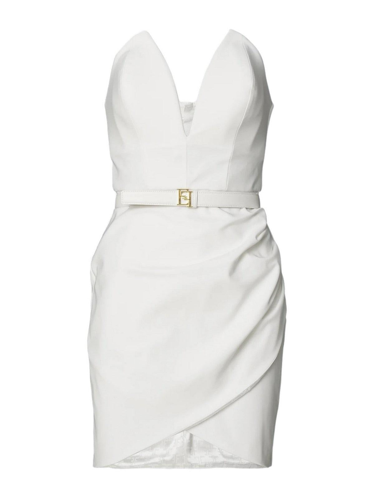 ELISABETTA FRANCHI Γυναικείο Φόρεμα AB64842E2 360 Ιβουάρ - Στυλιζαρισμένο