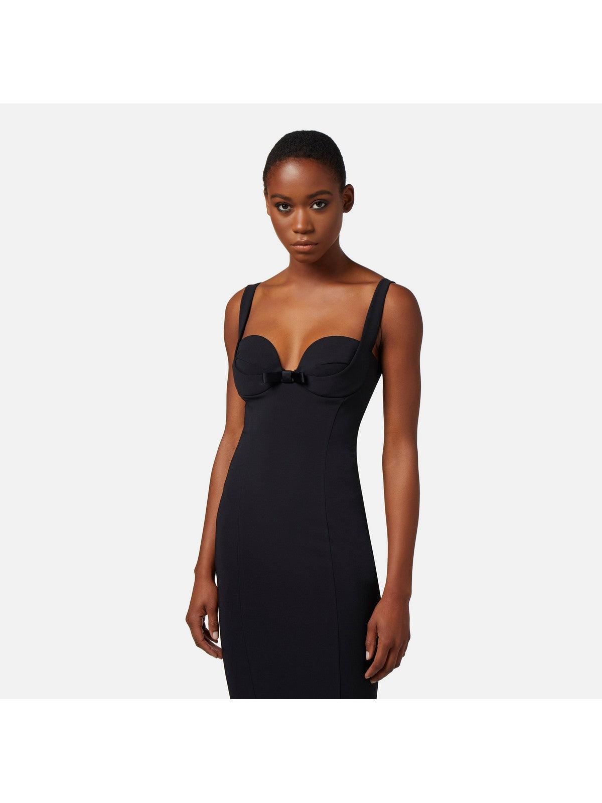 ELISABETTA FRANCHI Γυναικείο Φόρεμα AB65542E2 110 Μαύρο - Στυλιζαρισμένο