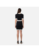ELISABETTA FRANCHI Γυναικείο Φόρεμα AM81B42E2 110 Μαύρο - Στυλιζαρισμένο