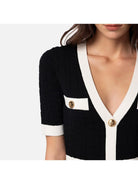 ELISABETTA FRANCHI Γυναικείο Φόρεμα AM81B42E2 110 Μαύρο - Στυλιζαρισμένο