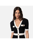 ELISABETTA FRANCHI Γυναικείο Φόρεμα AM81B42E2 110 Μαύρο - Στυλιζαρισμένο