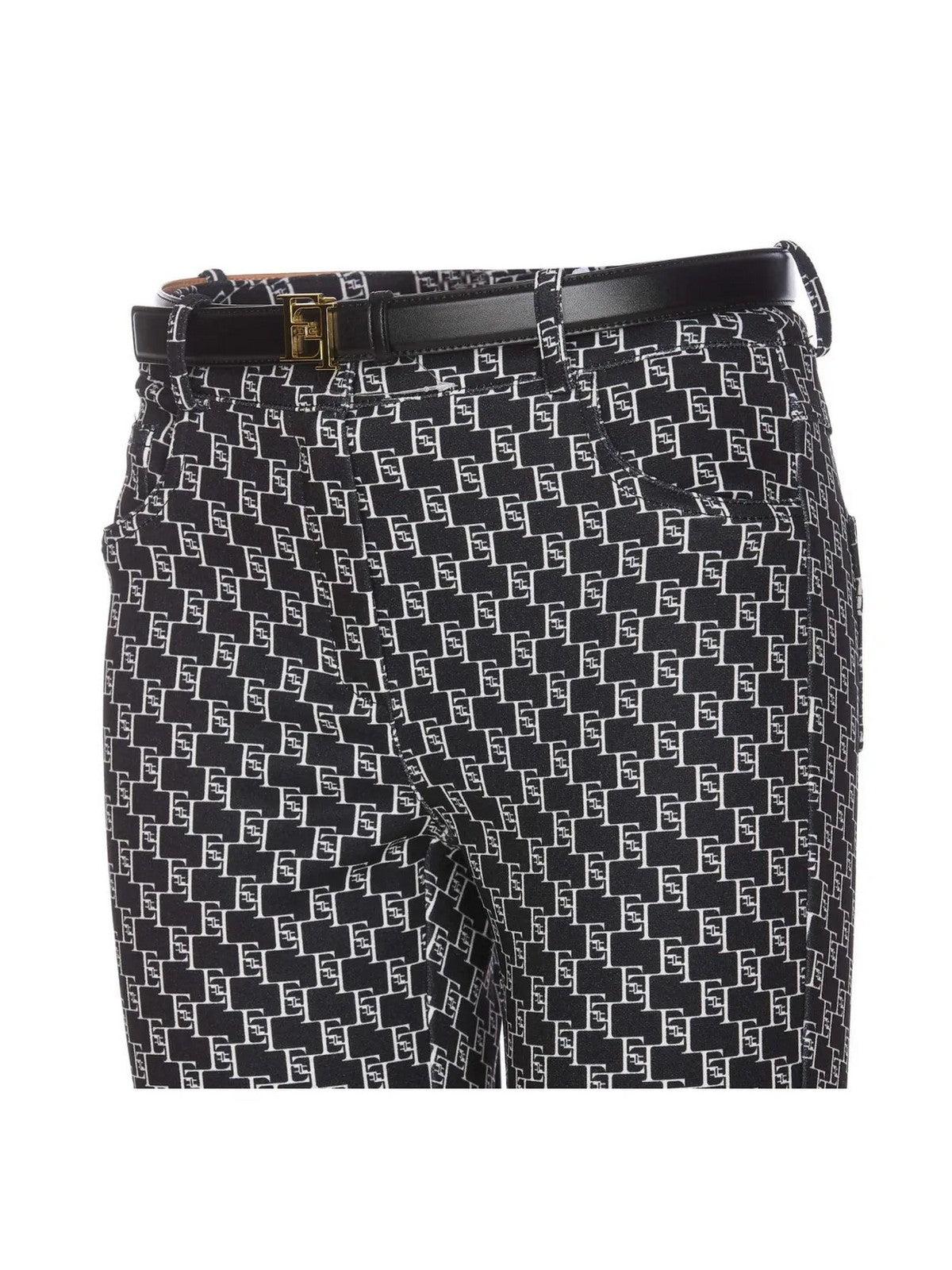 Pantalón de mujer ELISABETTA FRANCHI PA02041E2 685 Negro - Elástico