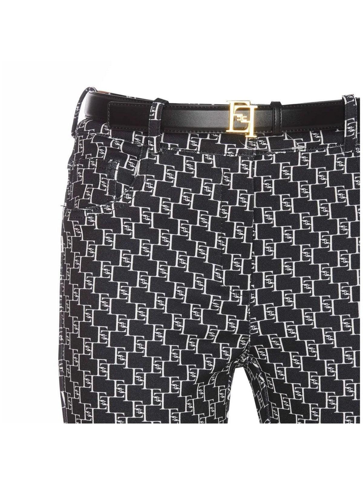 Pantalón de mujer ELISABETTA FRANCHI PA02041E2 685 Negro - Elástico