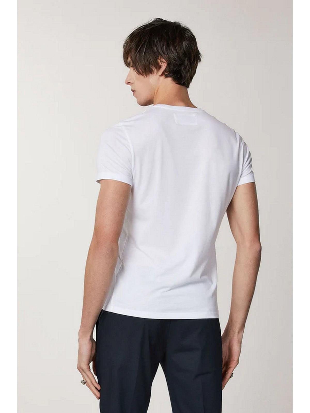 PATRIZIA PEPE Ανδρικό T-Shirt και Πόλο 5M1343 JT23 W103 Λευκό - Στυλιζαρισμένο
