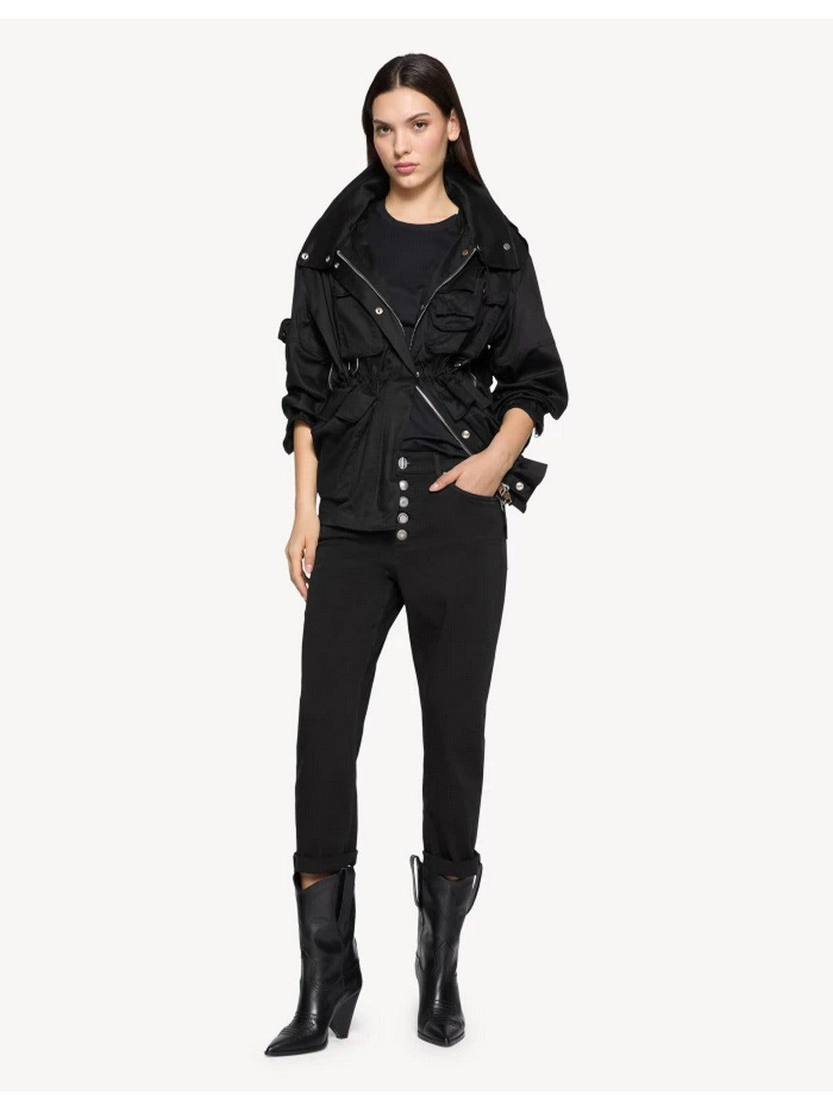 Pantalones DONDUP Koons Jewel para mujer DP268B BS0030D PTD 999 Negro - Estilo