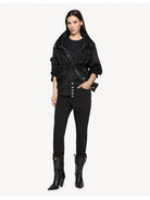 Pantalones DONDUP Koons Jewel para mujer DP268B BS0030D PTD 999 Negro - Estilo