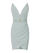 ELISABETTA FRANCHI Γυναικείο Φόρεμα AB64842E2 BV9 Πράσινο - Στυλιζαρισμένο