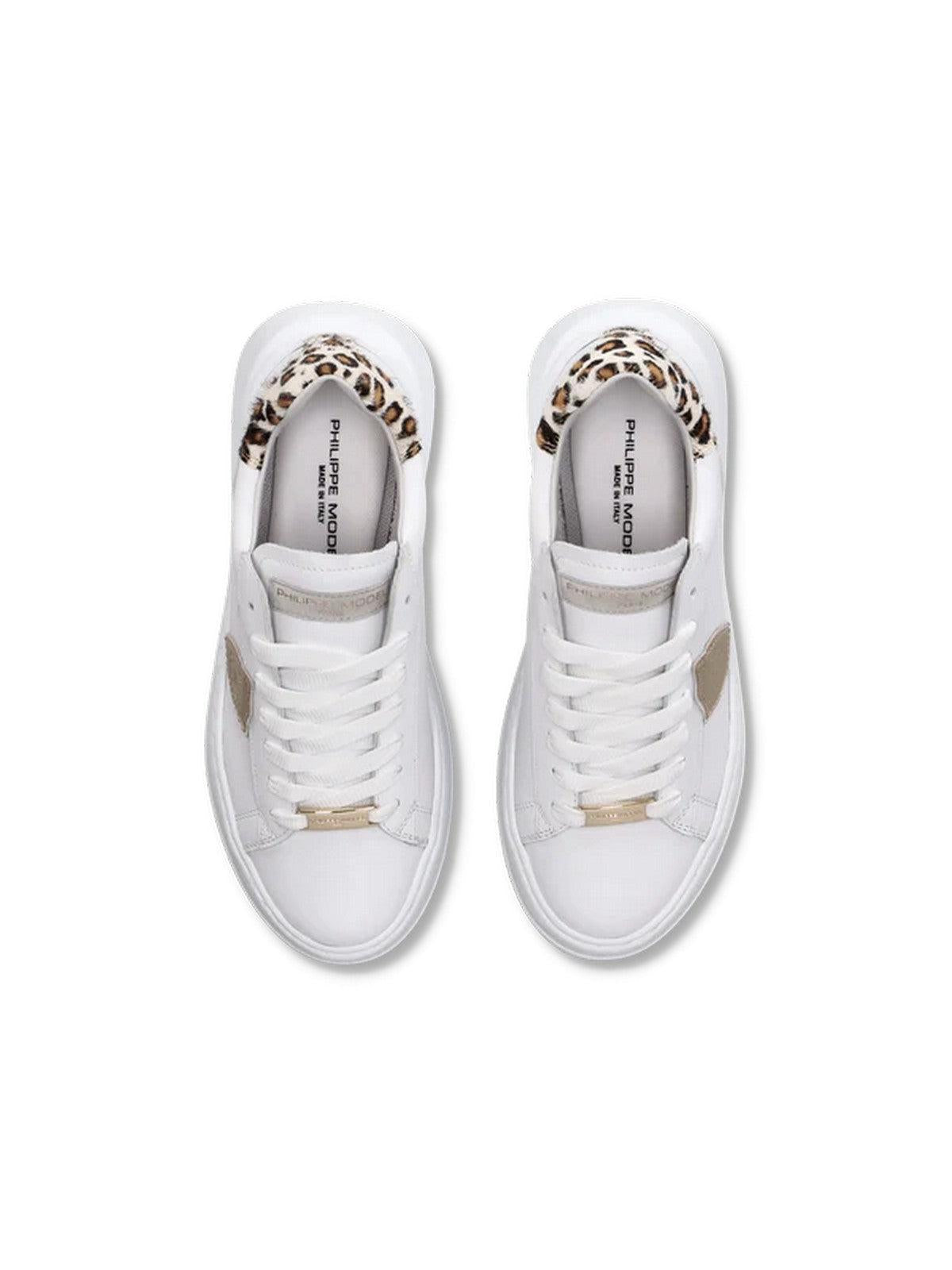 PHILIPPE MODEL Sneaker Donna Tres temple low woman BJLD VA01 Bianco - Stilato