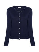 LIU JO WHITE Cardigan Donna MA4076MS49I 93831 Blu - Stilato