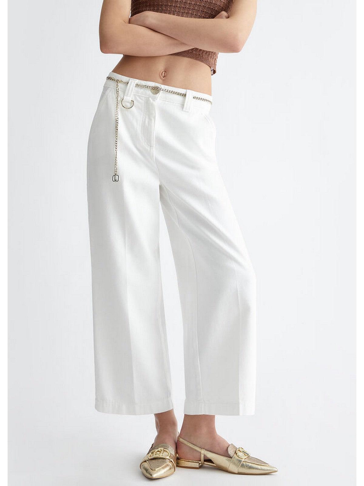 LIU JO BLACK Pantalone Donna CA4368T4264 X0256 Bianco - Stilato
