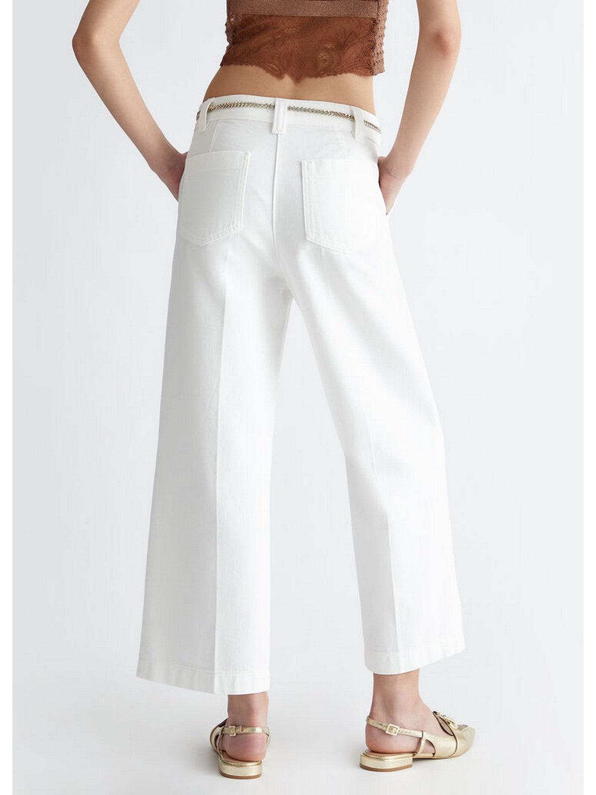 LIU JO BLACK Pantalone Donna CA4368T4264 X0256 Bianco - Stilato