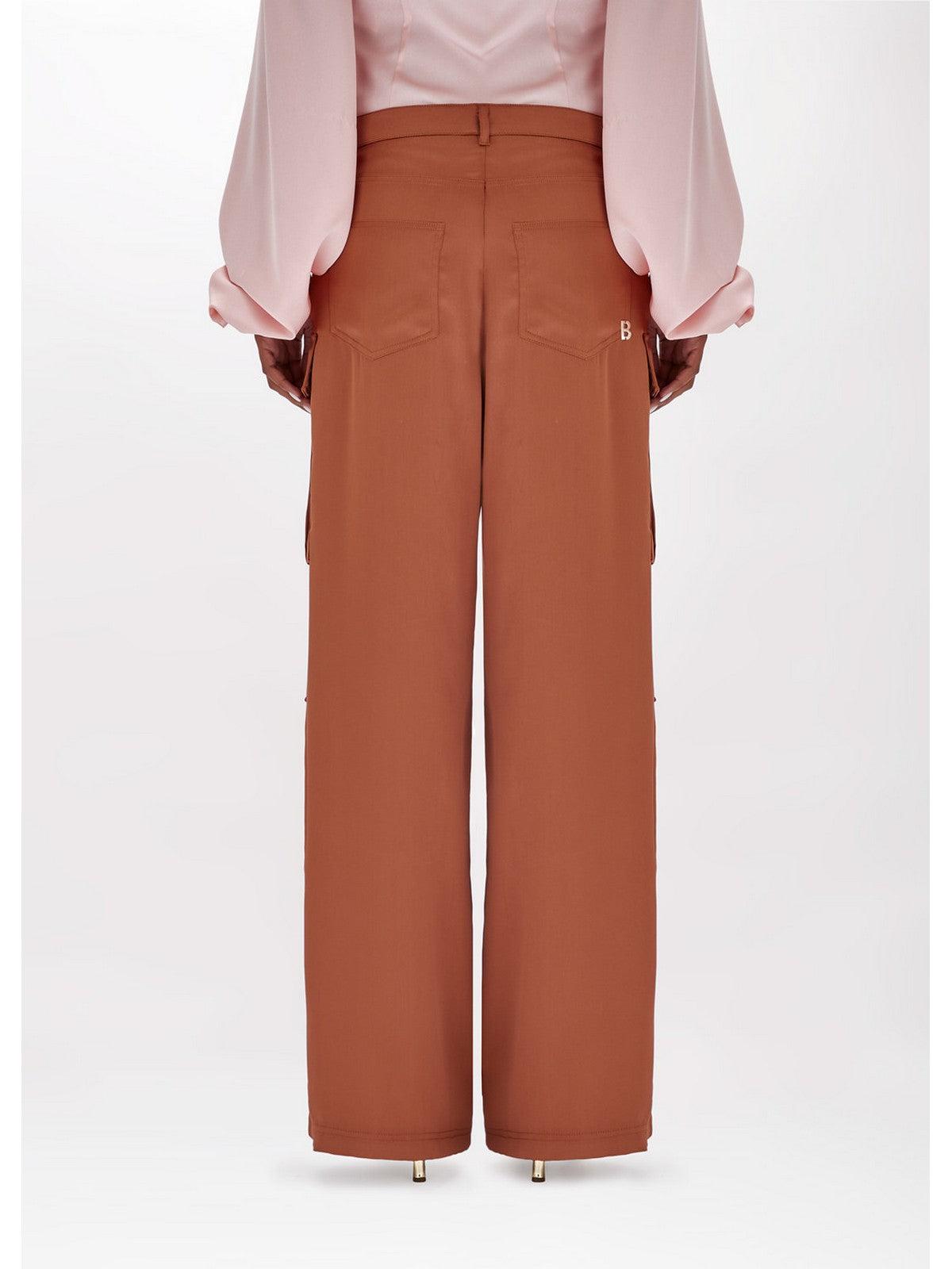 Pantalón de mujer BLUGIRL RA4113TS048 71142 Marrón - Elástico