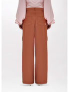 Pantalón de mujer BLUGIRL RA4113TS048 71142 Marrón - Elástico