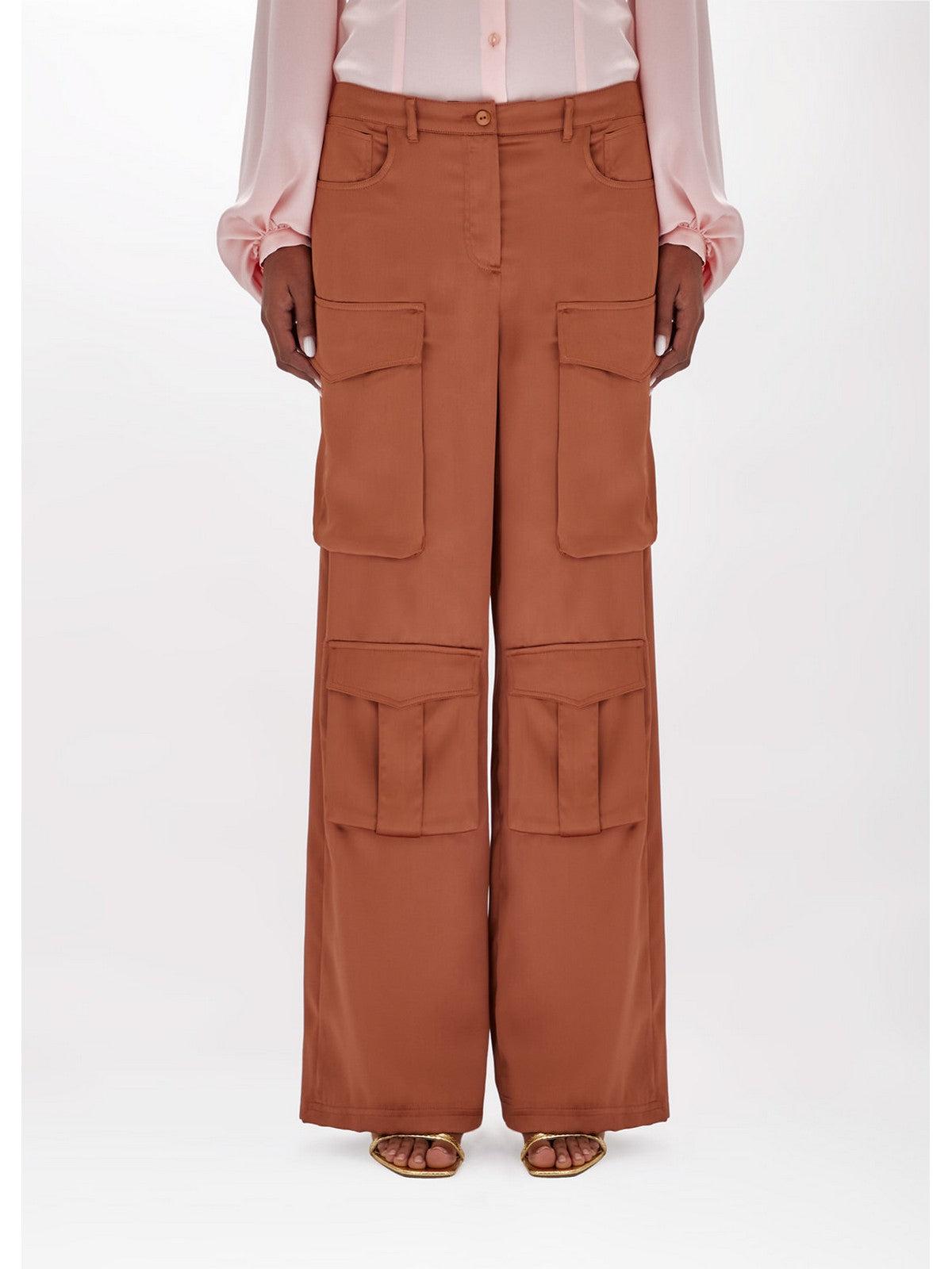 Pantalón de mujer BLUGIRL RA4113TS048 71142 Marrón - Elástico