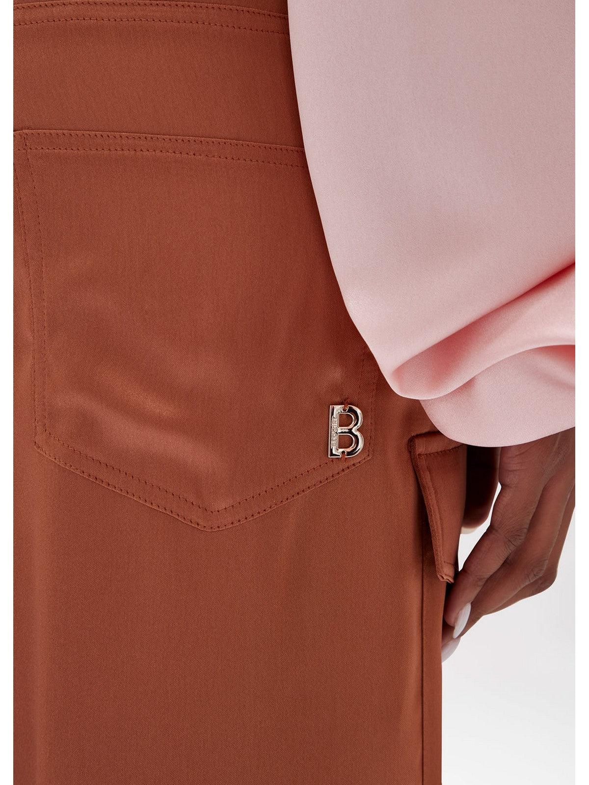 Pantalón de mujer BLUGIRL RA4113TS048 71142 Marrón - Elástico