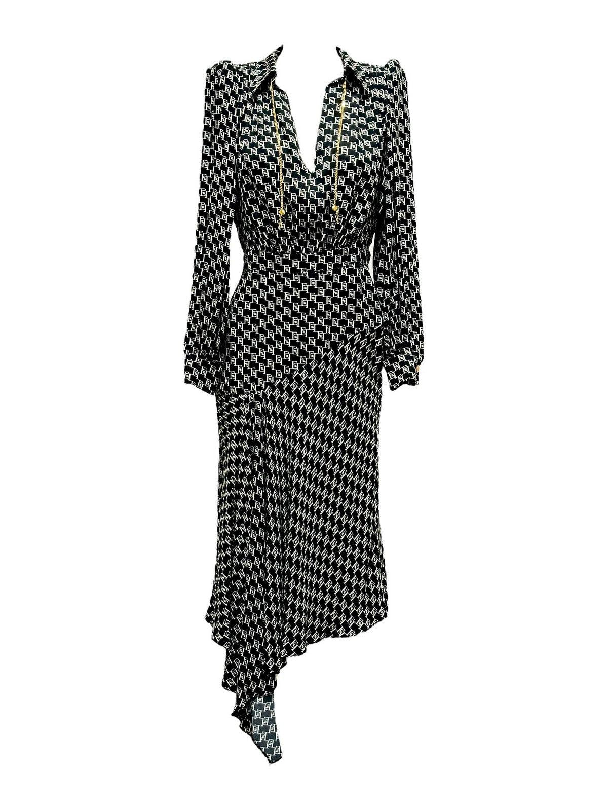 ELISABETTA FRANCHI Vestido de mujer ABS5341E2 685 Negro - Estilo