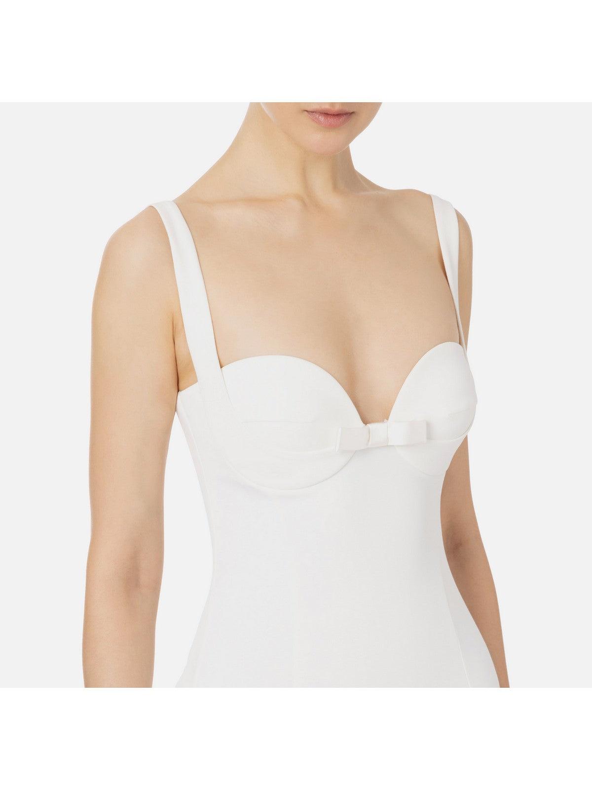 ELISABETTA FRANCHI Γυναικείο Φόρεμα AB65542E2 360 Ιβουάρ - Στυλιζαρισμένο