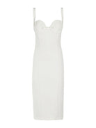 ELISABETTA FRANCHI Γυναικείο Φόρεμα AB65542E2 360 Ιβουάρ - Στυλιζαρισμένο