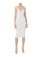 ELISABETTA FRANCHI Γυναικείο Φόρεμα AB65542E2 360 Ιβουάρ - Στυλιζαρισμένο