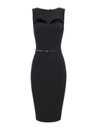 ELISABETTA FRANCHI Vestido de mujer AB60742E2 110 Negro - Estilo