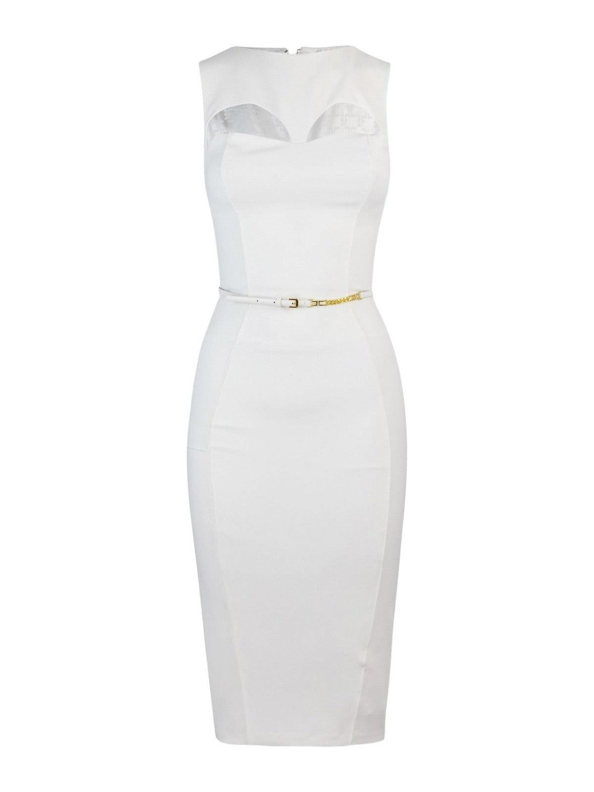 ELISABETTA FRANCHI Vestido de mujer AB60742E2 360 Marfil - Estilo