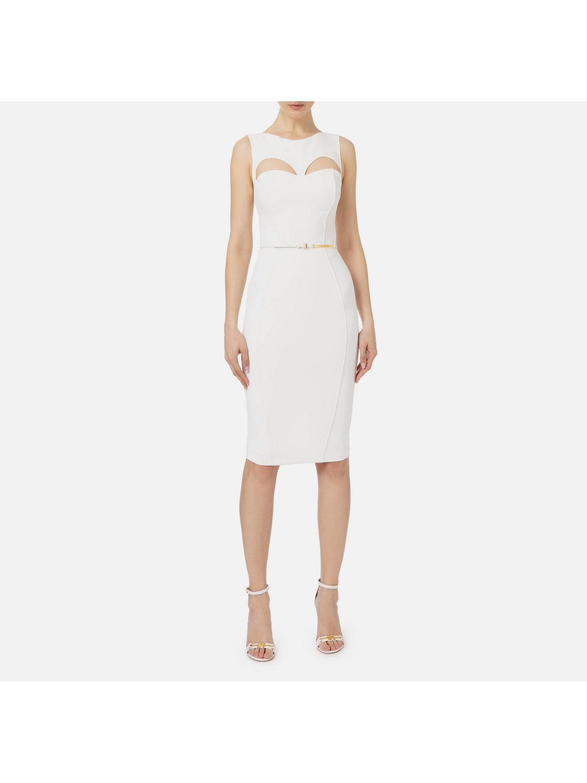ELISABETTA FRANCHI Vestido de mujer AB60742E2 360 Marfil - Estilo