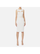 ELISABETTA FRANCHI Vestido de mujer AB60742E2 360 Marfil - Estilo