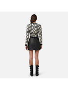 ELISABETTA FRANCHI Γυναικεία Ζακέτα MK28Q42E2 E84 Ιβουάρ - Στυλιζαρισμένη