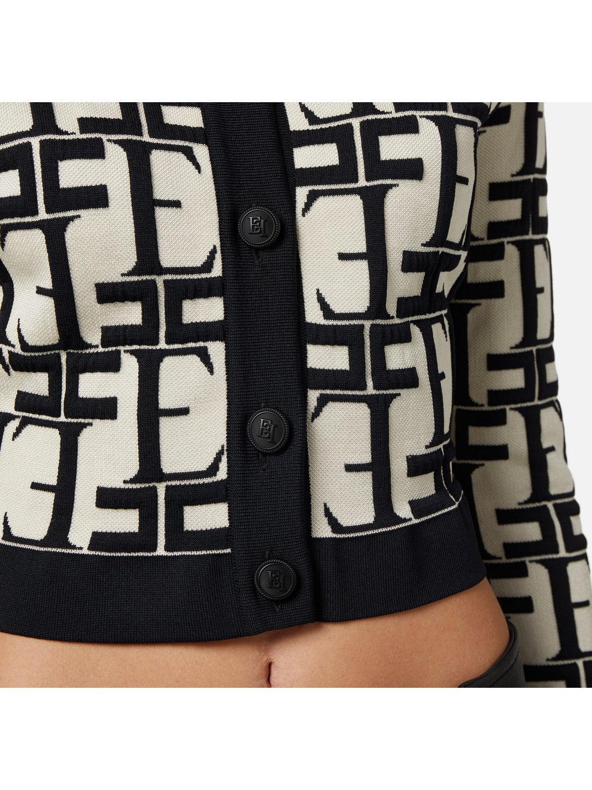 ELISABETTA FRANCHI Γυναικεία Ζακέτα MK28Q42E2 E84 Ιβουάρ - Στυλιζαρισμένη