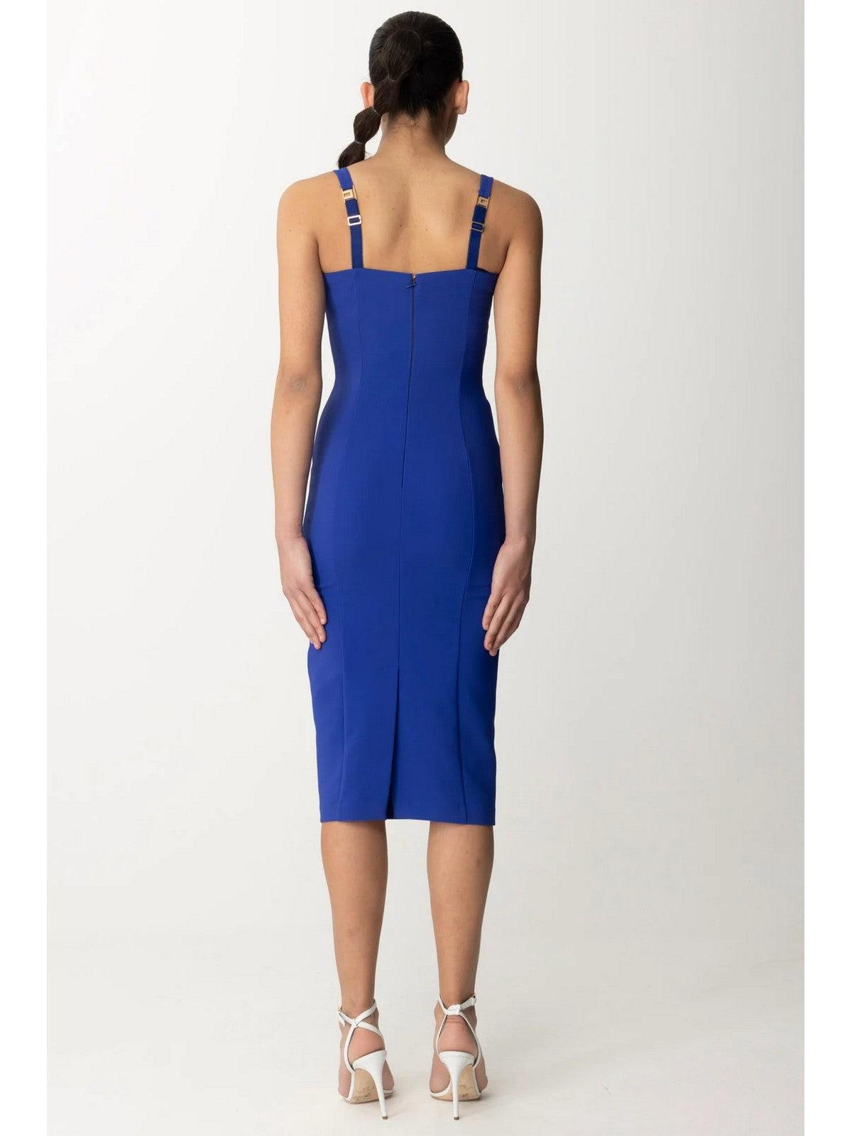 ELISABETTA FRANCHI Vestido de mujer AB65542E2 828 Azul - Estilo