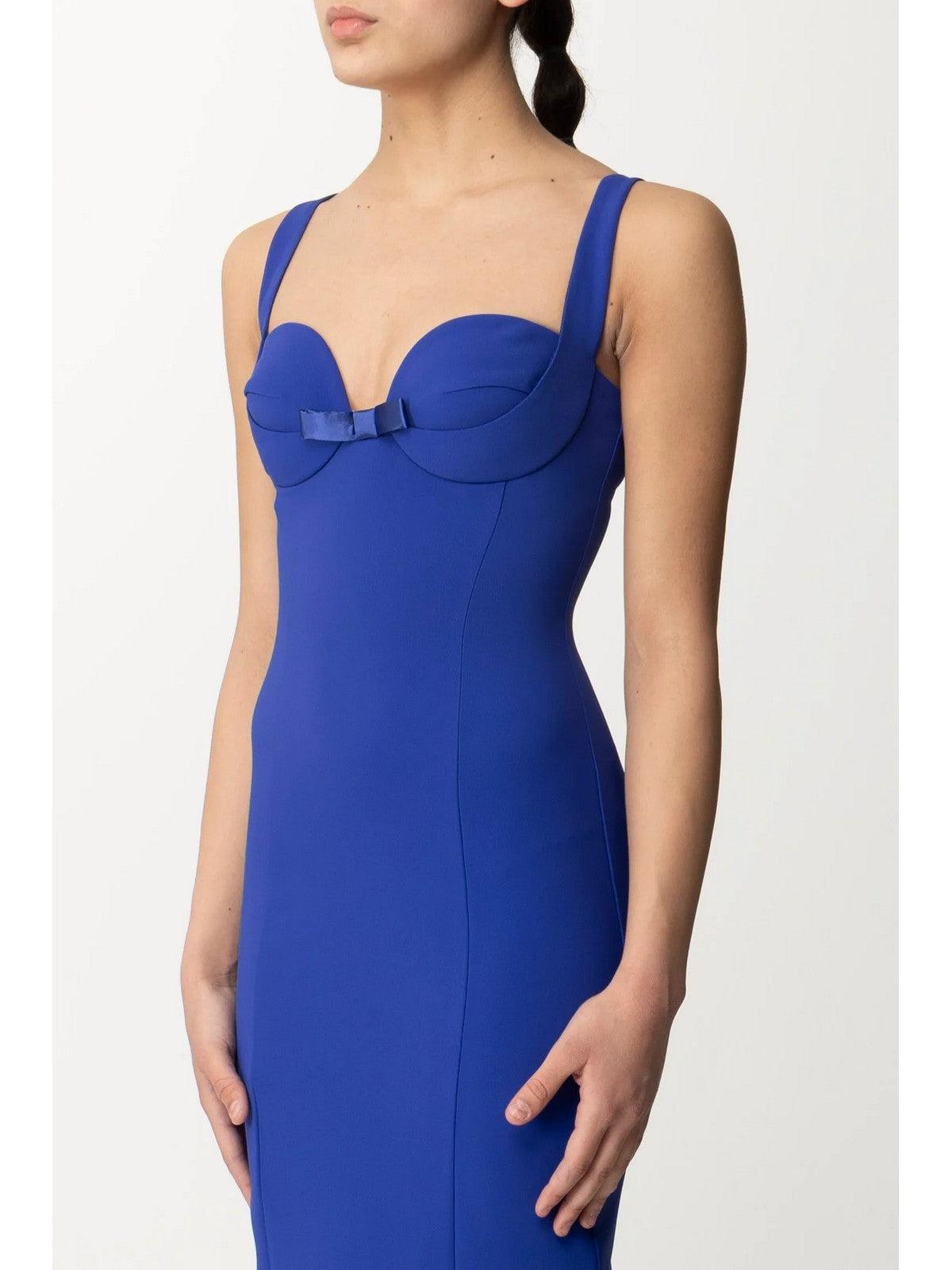 ELISABETTA FRANCHI Vestido de mujer AB65542E2 828 Azul - Estilo