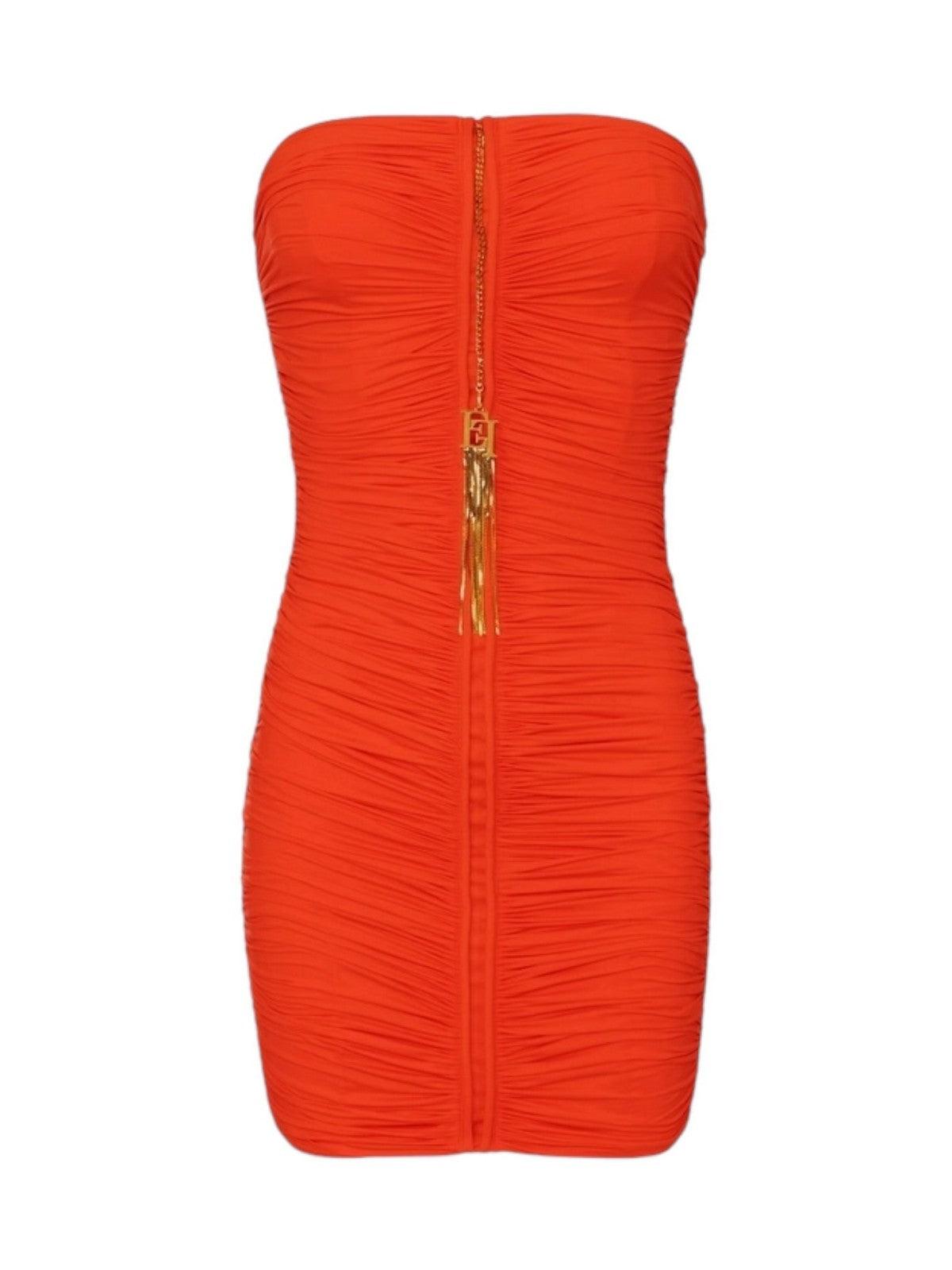 ELISABETTA FRANCHI Γυναικείο Φόρεμα AB63842E2 800 Κόκκινο - Στυλιζαρισμένο