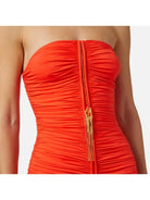 ELISABETTA FRANCHI Γυναικείο Φόρεμα AB63842E2 800 Κόκκινο - Στυλιζαρισμένο