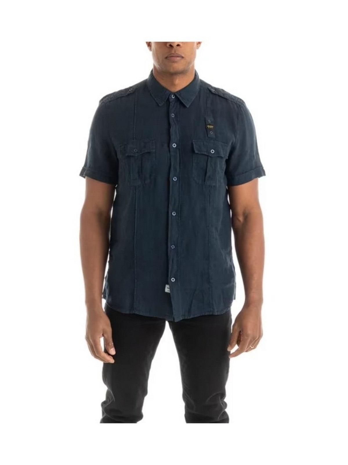 BLAUER Camisa de hombre 24SBLUS02034 006780 888 Azul - Styled