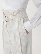 LIU JO BLACK Pantalone Donna CA4320T3790 N9037 Bianco - Stilato