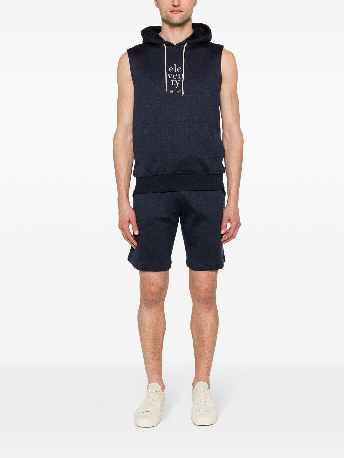 ELEVENTY Ανδρικό Σορτς Βερμούδων I75FELI17 TES0I212 11-02 Μπλε - Στυλιζαρισμένο