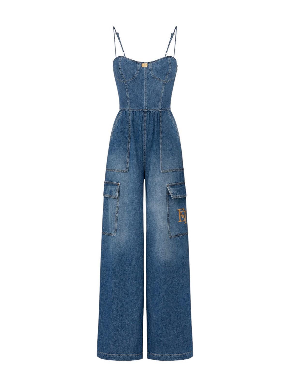 Chándal de mujer ELISABETTA FRANCHI TJ29D41E2 104 Azul - Estilo