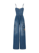 Chándal de mujer ELISABETTA FRANCHI TJ29D41E2 104 Azul - Estilo