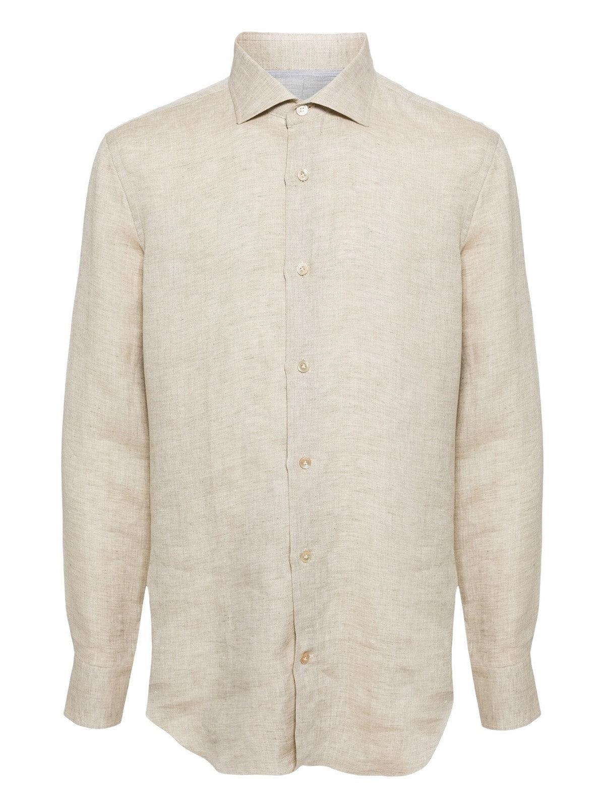 Camisa de hombre ELEVENTY I75CAMH11 TES0I165 02 Beige - Estilo