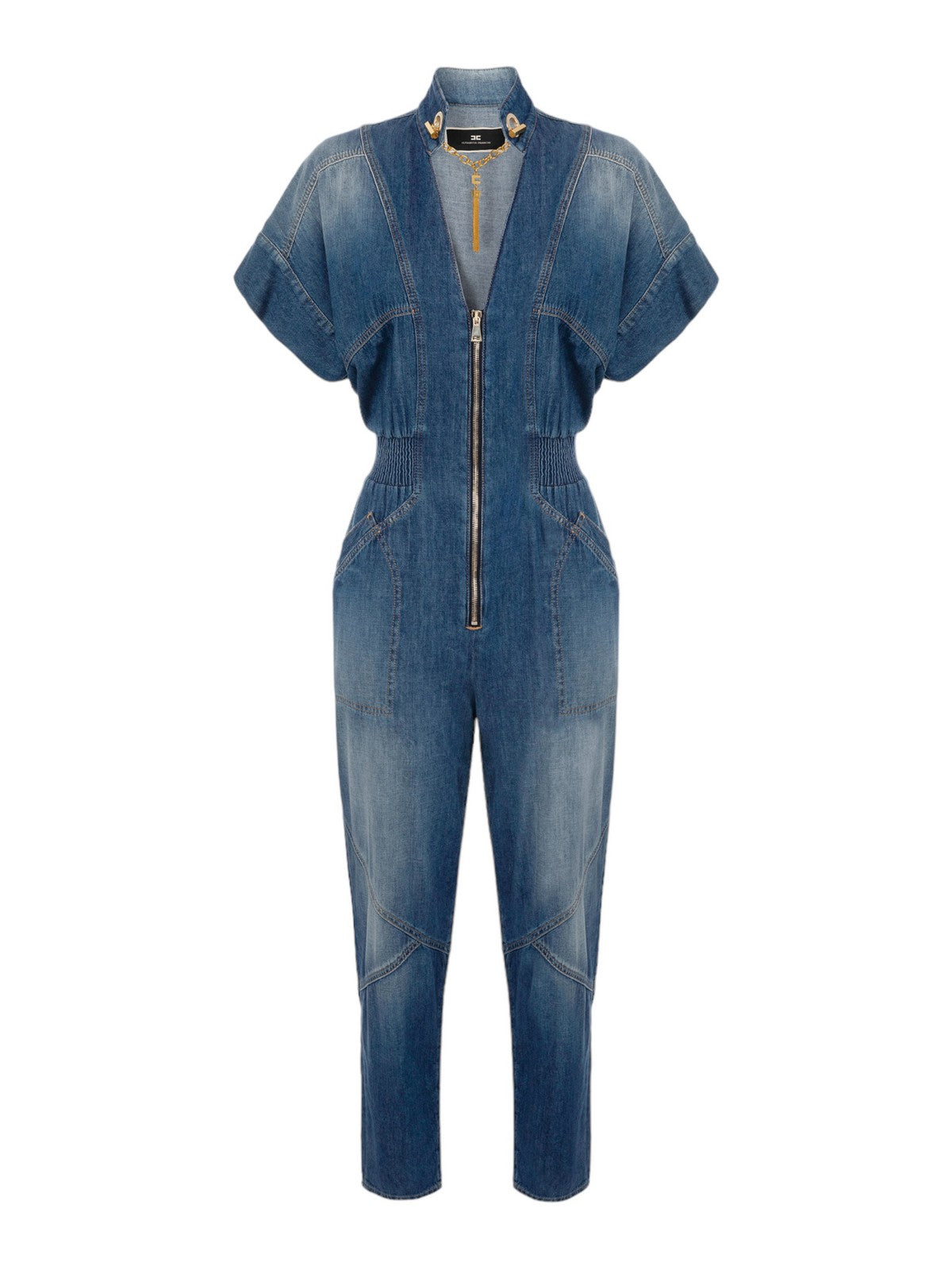 ELISABETTA FRANCHI Γυναικεία Φόρμα TJ28I41E2 104 Μπλε - Στυλιζαρισμένη