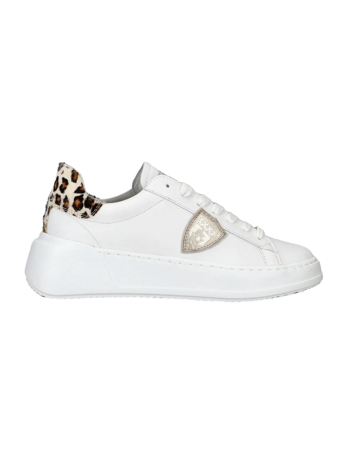 PHILIPPE MODEL Sneaker Donna Tres temple low woman BJLD VA01 Bianco - Stilato