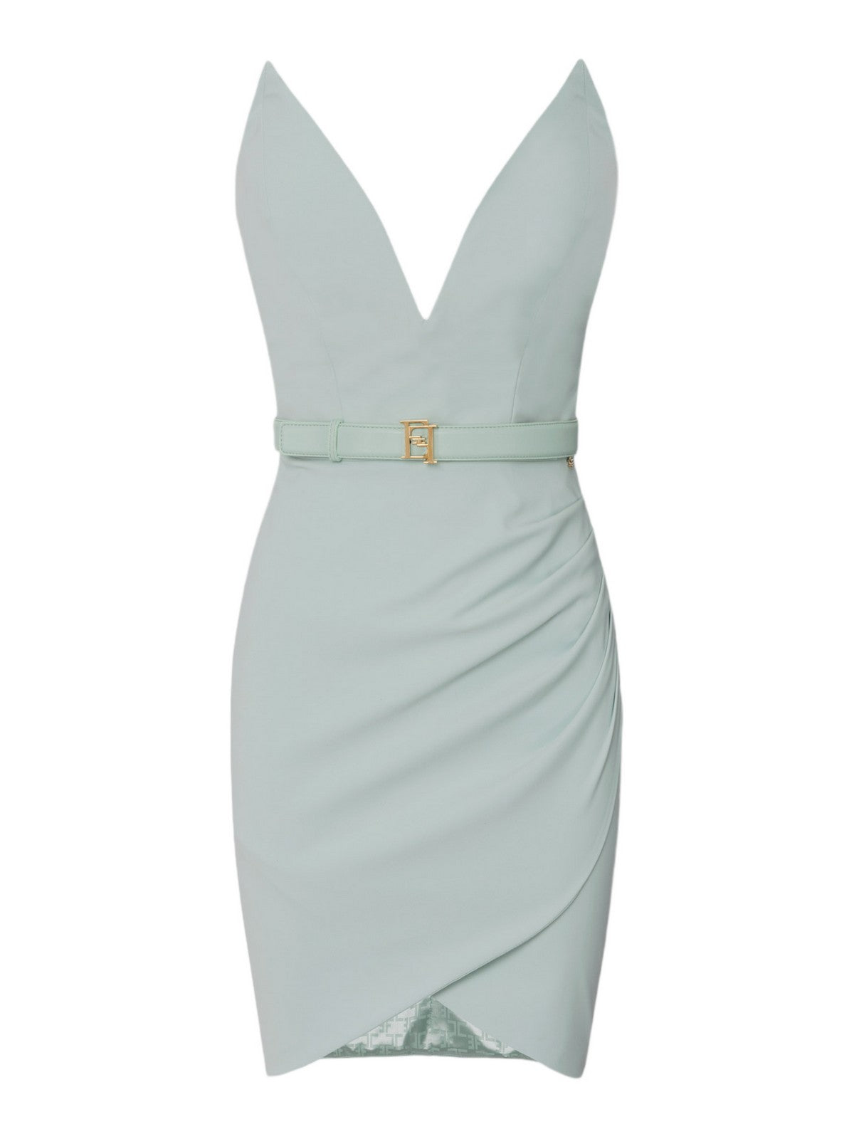 ELISABETTA FRANCHI Γυναικείο Φόρεμα AB64842E2 BV9 Πράσινο - Στυλιζαρισμένο