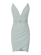 ELISABETTA FRANCHI Γυναικείο Φόρεμα AB64842E2 BV9 Πράσινο - Στυλιζαρισμένο