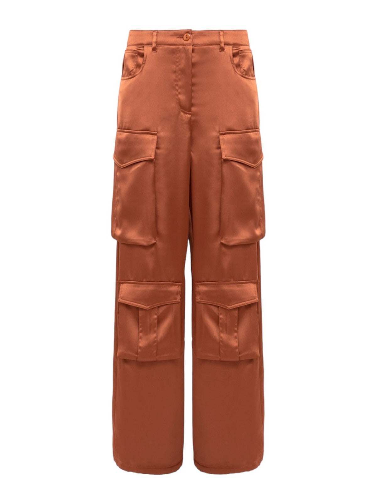 Pantalón de mujer BLUGIRL RA4113TS048 71142 Marrón - Elástico