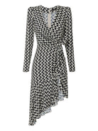 ELISABETTA FRANCHI Γυναικείο Φόρεμα ABS4442E2 685 Μαύρο - Στυλιζαρισμένο