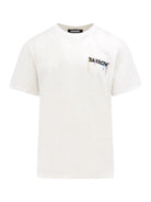 BARROW Ανδρικό T-Shirt και Πόλο S4BWUATH090 002 Λευκό - Στυλιζαρισμένο