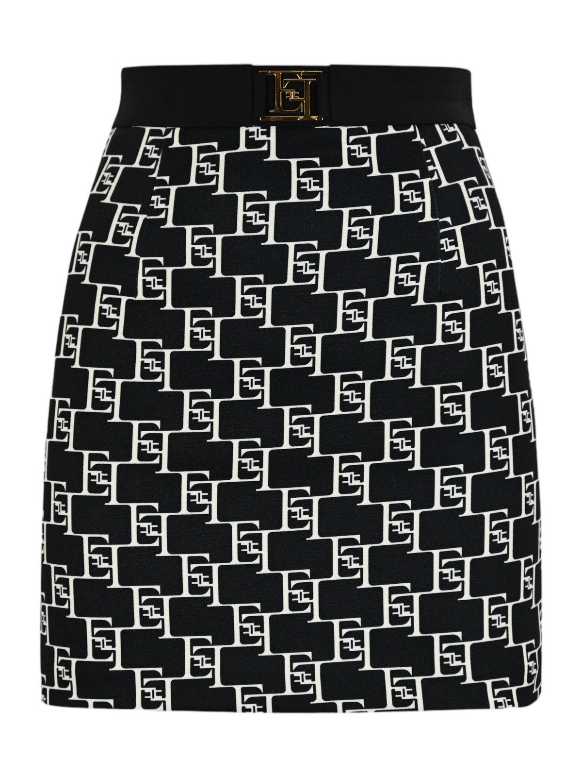 ELISABETTA FRANCHI Γυναικεία Φούστα GOS0341E2 685 Μαύρη - Ελαστική