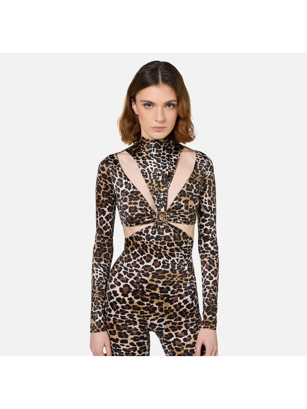 Elisabetta Franchi Tuta Marrone Donna TUS3247E2 B85 - Stilato