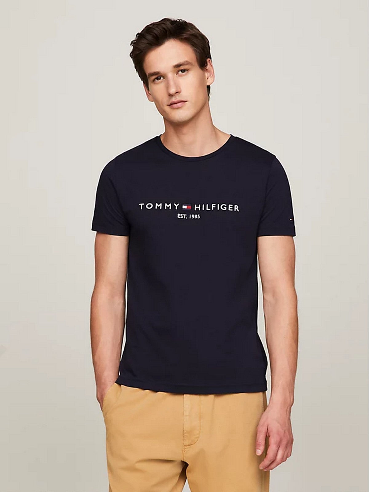 TOMMY HILFIGER Ανδρικό T-Shirt και Πόλο MW0MW11465 403 Μπλε - Στυλιζαρισμένο