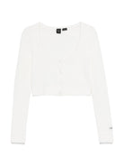 PINKO Maglione Donna Colorpoint Cardigan Soft Brush 104341-A26V Z13 Bianco - Stilato